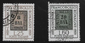 Italy Scott #789-90, Singles 1959 Complete Set FVF Used - Picture 1 of 1