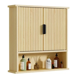 Bathroom Storage Cabinet Medicine Cabinet with Doors Over Toilet Storage Cabinet - Picture 1 of 33