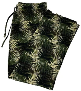 Croft & Barrow Men's Size L Pajama Pants Green Tan Black Camo Leaf Print Lounge - Bild 1 von 6