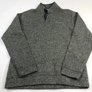 Eddie Bauer Radiator Fleece Snap Medium Mens Pullover Sweater - Picture 1 of 7