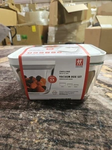 Zwilling Fresh & Save Vakuumbox 3er Set Glasbehälter & Deckel 3L (8,5x6x5") - Bild 1 von 8