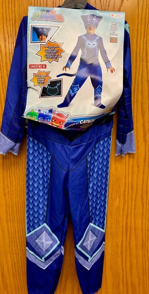 Toddler Boys PJ Masks Catboy Costume by Disguise Size 3T-4T Blue