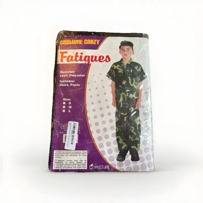 Disfraz de Halloween Camuflaje Ejército de EE. UU. NIÑOS TALLA GRANDE - Nuevo Foto 1 de 3