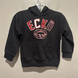 Ecko Unlimited NWT Boys Hoodie with Signature Logo Size M 5-6 Black - Picture 1 of 10