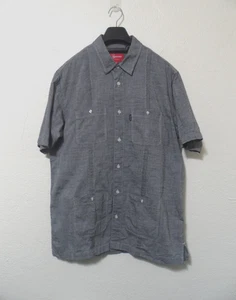 Supreme graues Guyabera-Hemd mit Knopfleiste Large - Bild 1 von 9