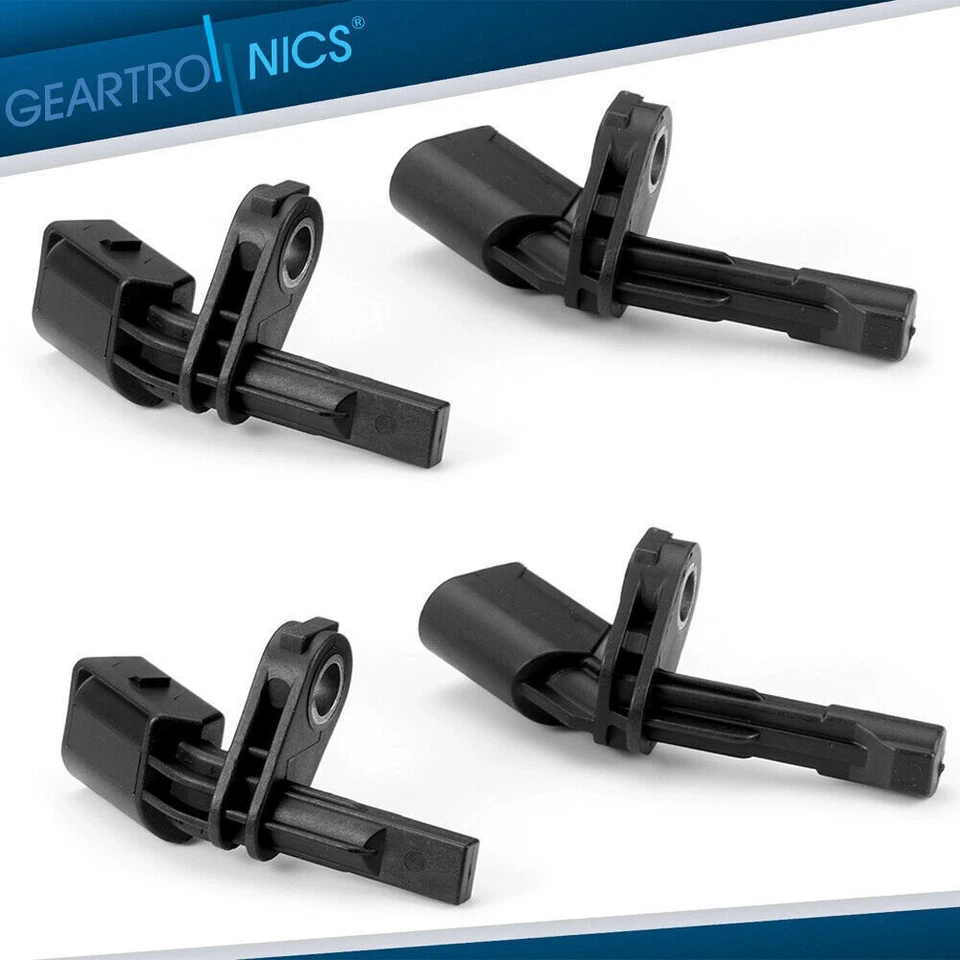 Conjunto de 4 sensores de velocidade de roda ABS dianteiro traseiro esquerdo e direito compatível com Audi TT e Volkswagen* - Imagem 1 de 4