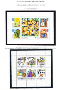 XE44363 Germany 1974 DDR children's art & folktales sheets MNH - Picture 1 of 1