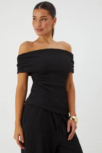 Misspap Black Top Womens Casual Tops - Picture 1 of 5