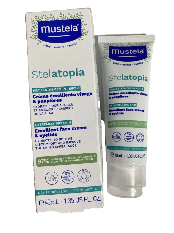 Crema facial Mustela Stelatopia 1,35 fl oz NUEVA EN CAJA Foto 1 de 1