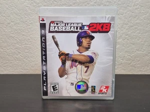 PS3 MLB 2K8 2008 Game Complete CIB + Manual 2K Sports Near Mint Disc - Picture 1 of 3