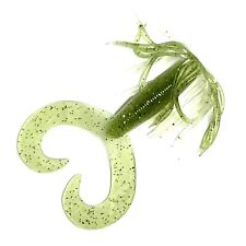 10ct 4” Hula Grub Baby Bass And Pearl Laminate Double Tail Skirted