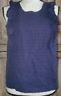 J. Crew Bluish Purple Swiss Dot Ruffle Sleeve Shirt Size 6 Women's *23