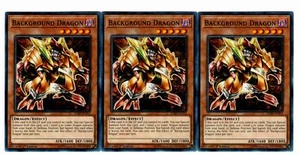 Yugioh - 3X Dragón de Fondo - Común - 1ª Edición - SDRR-EN015 - Casi Como Nuevo - Imagen 1 de 1