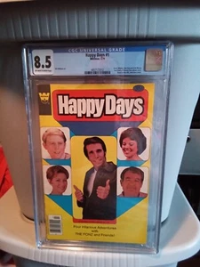HAPPY DAYS 1 CGC 8.5 RARE GRADED WHITMAN VARIANT FROM THE TV SHOW PHOTO COVER - Picture 1 of 2