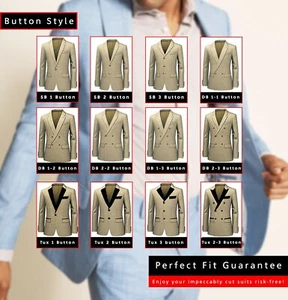 Traje de hombre | Hecho a medida para negocios y bodas | 200+ tela y tallas - Imagen 1 de 9