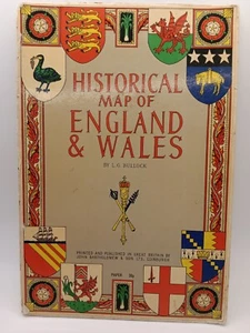 Historical Map of England and Wales L.G. Bullock 1971 - Picture 1 of 5