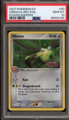 Pokemon Vibrava EX Power Keepers Reverse Holo #40 PSA 10 Gem Mint - Image 1 of 2