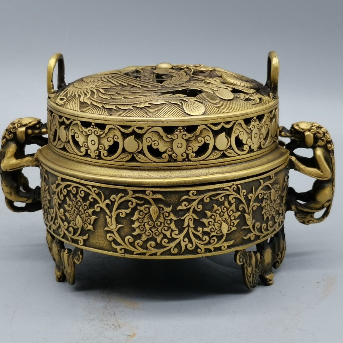 铜金色中国古董香炉| eBay