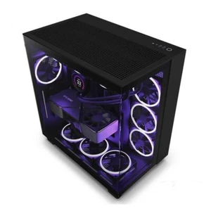NZXT H9 Flow Dual-Chamber Mid-Tower Airflow PC Case - Black - Picture 1 of 7
