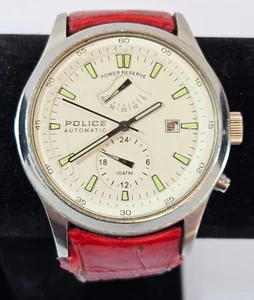 Police Automatic Watch, 10287J, Water Resistant, All Stainless Steel, Working - Picture 1 of 19