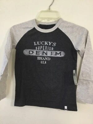 Boys LUCKY BRAND t-shirt  long sleeve Size 6 - Image 1 of 2