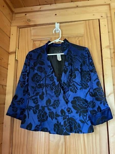 ALEX Evenings Silky Blue Jacket - Picture 1 of 1