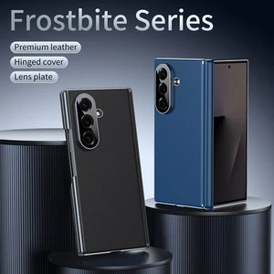 Für Samsung Galaxy Z Fold 7 6 5 4 Leder + PC Slim Magnet Stoßfest Scharnier Hülle - Bild 1 von 20