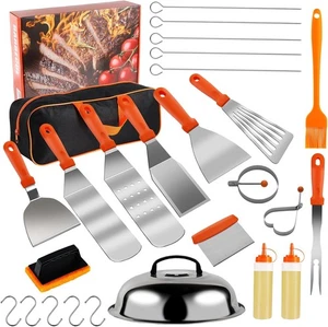 Kit de accesorios para plancha Blackstone, juego de parrilla plana de 27 piezas para... - Imagen 1 de 7