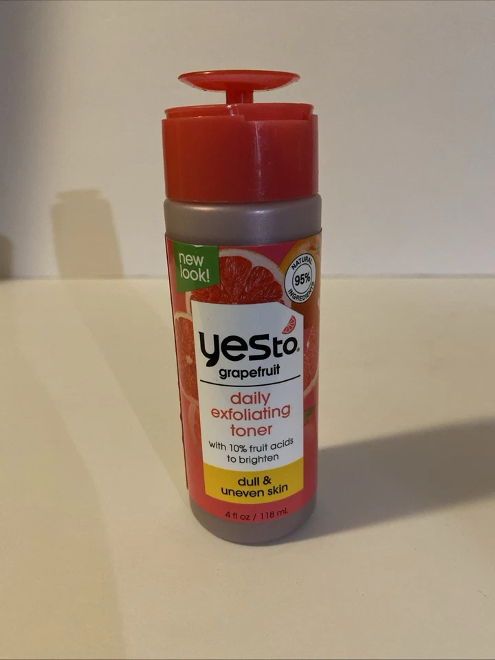 Yes To 葡萄柚爽肤水 日常去角质 4 盎司 全新未拆封 — 第 1/1 张图片