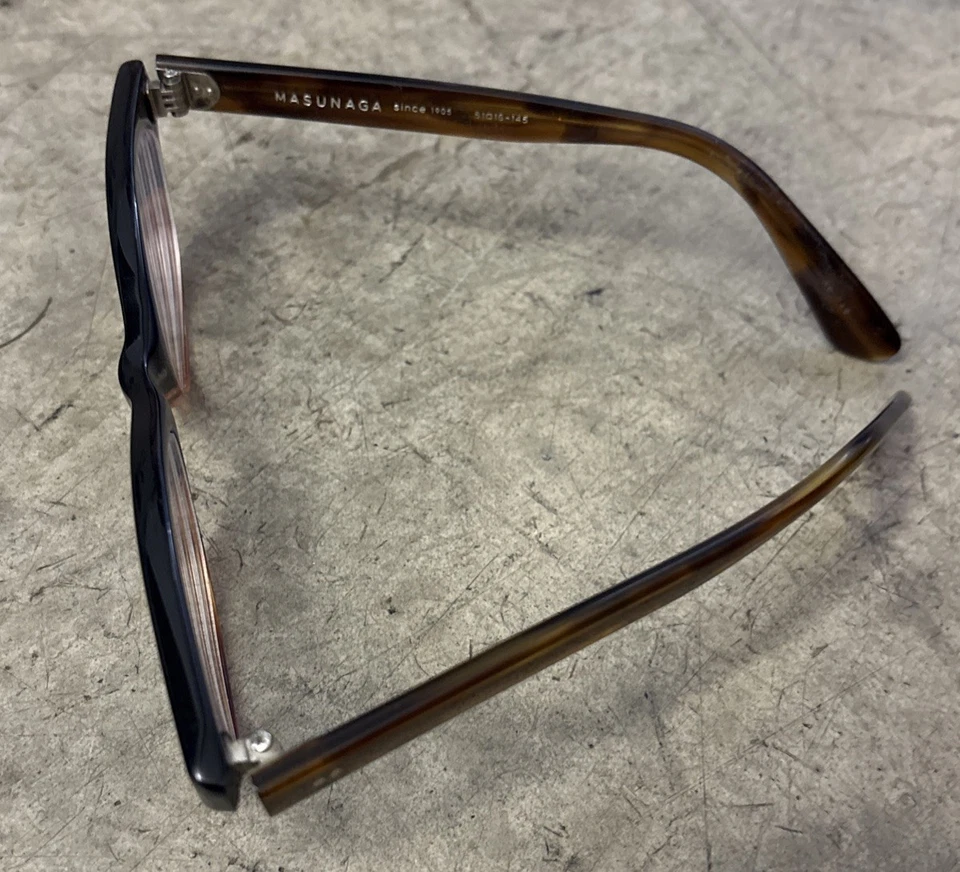 Monturas de gafas Masunaga 008 marrón oscuro/tortuga ojo de gato 51-16-145 Foto 1 de 4