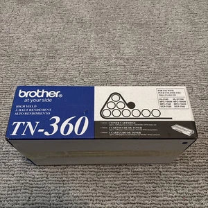 Genuine Brother TN-360 High Yield Toner Cartridge Black - Afbeelding 1 van 4