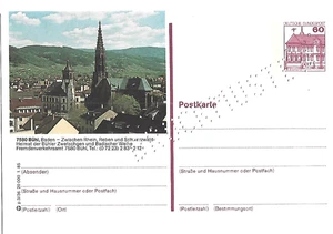 P 138 imagen postal patrón impreso 60 peniques B&S Bühl p3/36 ** - Imagen 1 de 1