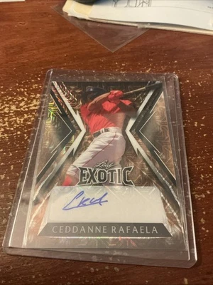 Ceddanne Rafaela 2023 Leaf Exotic Auto RC 5/5 Boston Red Sox - Image 1 of 2