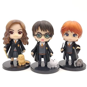 Action Figure Special Edition or Car Dashboard Harry Potter 3pc Set with pet - Picture 1 of 3