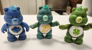 1983 Care Bears 3 AGC PVC Figures - Grumpy, Good Luck, Wish Bears Approx 3 1/4" - Picture 1 of 9