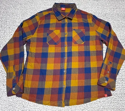 Eastern Mountain Sports EMS Mens XL Plaid Flannel Button-Up Shirt Multi-Color - Image 1 of 4
