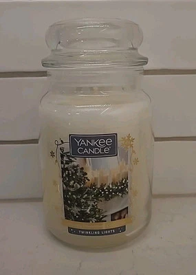 Yankee Candle Tarro Grande Vela 22 OZ LUCES CENTELLEANTES NAVIDEÑAS (B1-A10) Foto 1 de 3