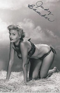 Judy Bamber signed/auto Pin Up Model Bombshell Actress Rare COA LOOK!! - Picture 1 of 1