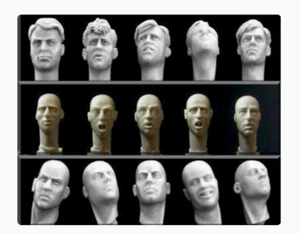 1/35 Resin WWII Soldier 15 heads Unassembled Unpainted 35749 - Picture 1 of 1