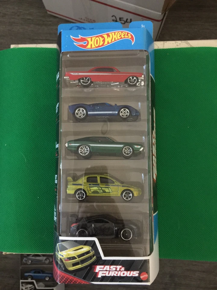  Hot Wheels - Fast & Furious 5 Pack - Ford GT / Evo / Impala / Nissan 350Z B255 - Image 1 of 4