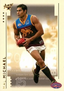 2003 BRISBANE LIONS AFL Premiers Card MAL MICHAEL Select XL - Picture 1 of 3