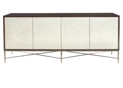 Aparador de madera maciza Bernhardt Adagio 82"" buffet madera credenza madreperla Foto 1 de 4