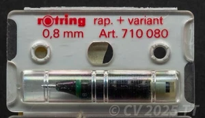 Rotring 710 080 rap. + variant 0,80 mm - Zeichenkegel - NOS - Picture 1 of 1