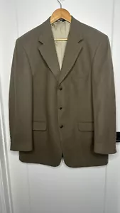 Bill Blass Vintage Blazer Sport Coat Three Button Jacket Camel Hair 40R Casual - Picture 1 of 7