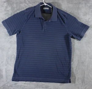 Magellan Poloshirt Herren Large Kurzarm blau gestreift Freizeit Baumwolle - Bild 1 von 11