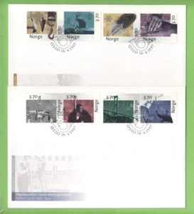 Norway 1997 Post-war History set on two First Day Covers - Picture 1 of 1