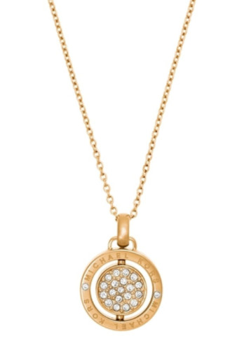 Collana donna Michael Kors flip glitter oro cristalli reversibile MKJ5656710 + SCATOLA