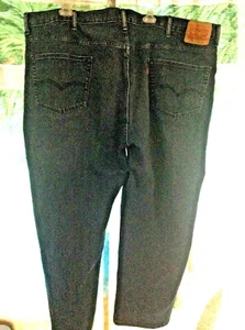 MEN'S SZ 52 LEVI'S 550 COMFORT FIT DENIM BLUE JEANS DARK WASH BIG TALL RELAXED - Picture 1 of 6