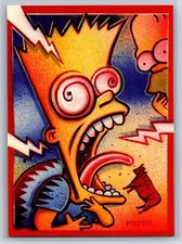 2001 Inkworks The Simpsons Mania Peter Kuper Bart Simpson Artwork #66