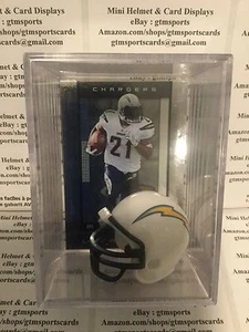 LaDainian Tomlinson San Diego Chargers Mini Helmet Card Shadowbox Case Autograph - Picture 1 of 4